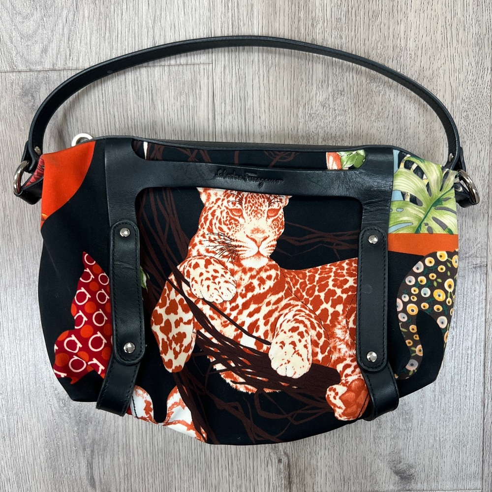 Salvatore Ferragamo Vintage Animal Print Women's Bag